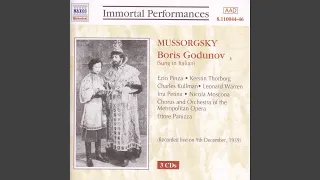 Boris Godunov, Act I, Scene I: Grigory's DreamBoris Seeks a Blessing