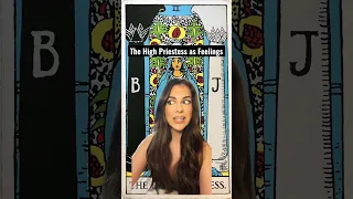 Tarot Cards as Feelings: The High Priestess #shorts #tarotcardmeaning #howdotheyfeel