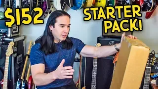 Sawtooth Guitars $152 Strat and AMP Unboxing - Package Deal