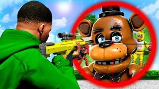 Ich JAGE alle FIVE NIGHTS AT FREDDYS Animatronics in GTA 5!🐻