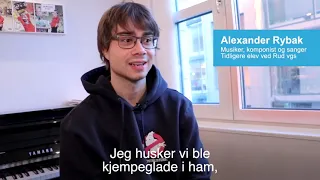 “What did mean his choir teacher at high school to Alexander Rybak?" w/subs