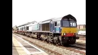 Two Class 66s at work at Chester