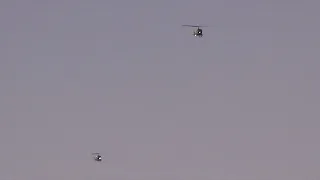 2022-03-04: Fire Helicopters - Bell Huey Helicopters (Epic Approach Sound!)