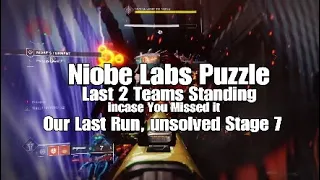 Niobe Labs Puzzle (Stage 7 unsolved) incase you missed it [Destiny 2] The Black Armory