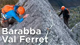 Voie Barabba contrefort de Pré de Barre Val Ferret Courmayeur Mont-Blanc escalade alpinisme montagne