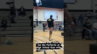 Ex-WWE Star Alberto Del Rio Performs at High School Gym with Disappointing Crowd
