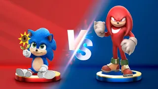 Sonic Dash - Baby Sonic VS Movie Knuckles - Movie Sonic vs All Bosses Zazz Eggman