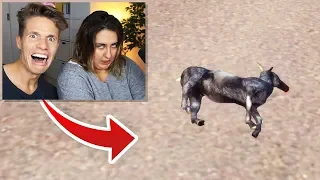 Sandra spielt zum 1. Mal GOAT SIMULATOR