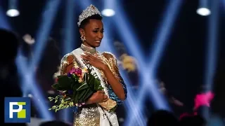 El momento en que la representante de Sudáfrica gana Miss Universe