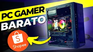 Montei o PC Gamer MAIS BARATO da SHOPEE 2023 - RODOU TUDO