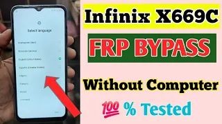 Infinix X669C Frp Bypass Without PC / X669C Google Account Bypass/Unlock