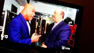 Raw: Kurt Angles and Paul Heyman Backstage Segment