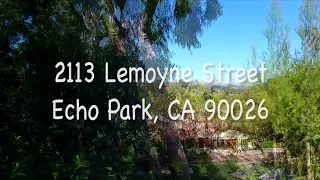 Echo Park Estate: SOLD! 2113 Lemoyne Street Drone Video