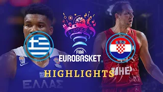 Greece 🇬🇷 - Croatia 🇭🇷 | Game Highlights - FIBA #EuroBasket 2022