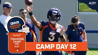 Russell Wilson and Marvin Mims CATCH FIRE during Day 12 of Denver Broncos training camp