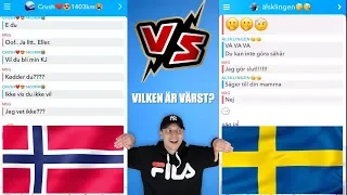 NORSK VS SVENSK CRUSHVIDEO! | vilken är värst?