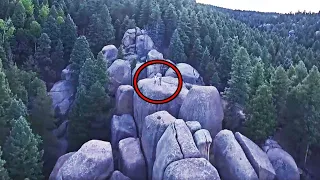 This Drone Made a Chilling Discovery After Spotting This High Up on a Mountain