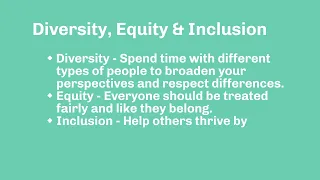 Diversity, Equity and Inclusion in Healthcare