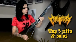 CRYPTA - TOP 5 RIFFS & SOLOS in ‘Echoes of the Soul’ - by Tainá Bergamaschi