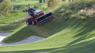 BLUE CORD Property Care Aeration, Seeding and Overseeding with Ventrac