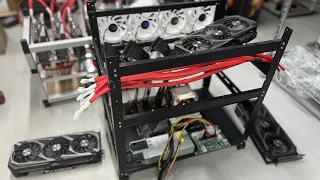 Building my first POUW COMPUTE VAST.AI 3x 3090 Mining Rig? live... PART 1