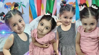 2 pony hairstyle for 2 year old baby। hairstyle for baby girl । bhavi and khavish shows