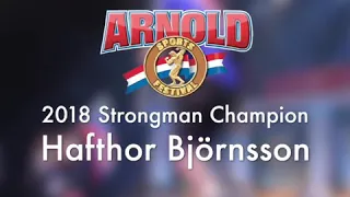 2018 Arnold Strongman Champ Hapthor Bjornnson