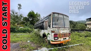 Cold Starting 20 Years Old TATA 709 Bus After Sleeping of 5 Years