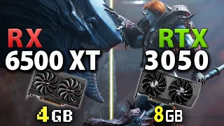 RTX 3050 vs RX 6500 XT // Test in 8 Games