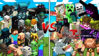 ALL MOBS vs OP BOSSES in Mob Battle