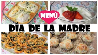 🌹MENÚ  ESPECIAL🌹"DÍA de la MADRE"// 4 RECETAS // FÁCIL // Paso a paso // Cocina conmigo