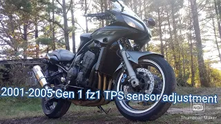 2001-2005 YAMAHA FZ1 TPS ADJUSTMENT TUTORIAL