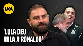 FILHO DE LULA SE DIVERTE AO LEMBRAR DIA EM QUE PAI ENSINOU RONALDO A FAZER GOL: NUNCA DEU UM CHUTE!