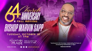 Fall Revival 2023 Night 1 w/ Bishop Marvin Sapp | 10-10-23