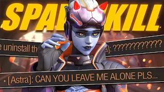 I kept spawn killing the enemy Widowmaker to make her swap - Overwatch 2