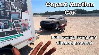 Buying Fixing and Flipping My First Copart Auction Car