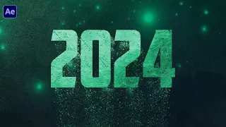 Happy New Year 2024 Text Animation in After Effects | Free Project File