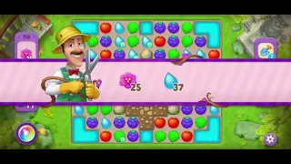 Gardenscapes Level 118 Super Hard Level No Booster All Goals Complete - Playrix Gameplay