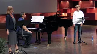Singing Mozart and talking at ICVT 2017 | treble Aksel Rykkvin (14y), Marianne Lewis, Sean Lewis