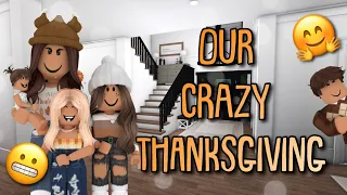 Our *CRAZY* Thanksgiving with Uncle Brian!! | Roblox Bloxburg Family Roleplay | **WITH VOICE**