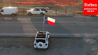 Texas National Guard Soldiers Implement Security Measures Near The Border As Standoff Continues