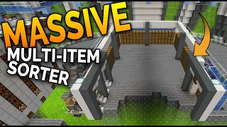 Minecraft Massive Multi-Item Sorting System + Download - Minecraft Sorting System