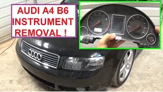 Instrument Cluster Removal Audi A4 B6 2002 2003 2004 2005. In UNDER 3 MINUTES
