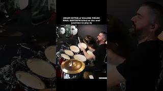 Drum Intro of KILLING FIELDS, by Paul Bostaph - Slayer - Divine Intervention