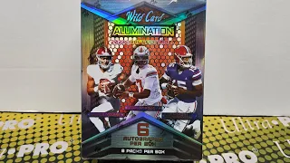 2023 Wild Card Alumination Draft Football Unboxing! 6 Autos per Box!