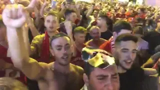 Liverpool fans in Madrid - Allez Allez Allez