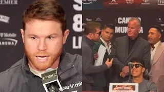 Canelo Alvarez GOES OFF On  Oscar De La Hoya & Nearly ATTACKS Him In HEATED ALTERCATION“YOU MF..