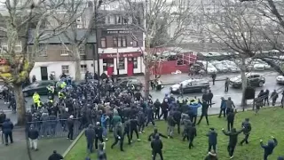 EVERTON TAKING IT TO MILLWALL PUB