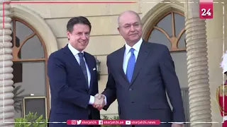 Iraqi President receives Italian Prime Minister in Baghdad