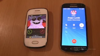 Angry Luntik Over the Horizon Incoming call&Outgoing call at the Same Time Samsung Pocket +S4 mini